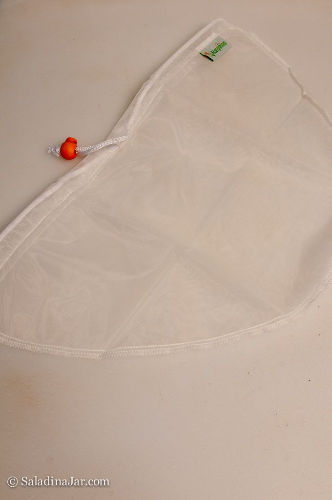 Nylon pouch straight out of the package
