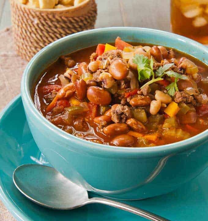 Texas Black-Eyed Pea Soup--in a bowl