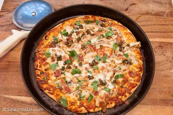 Homemade Pan Pizza With Perfectly Crispy Crust Recipe by Archana's Kitchen