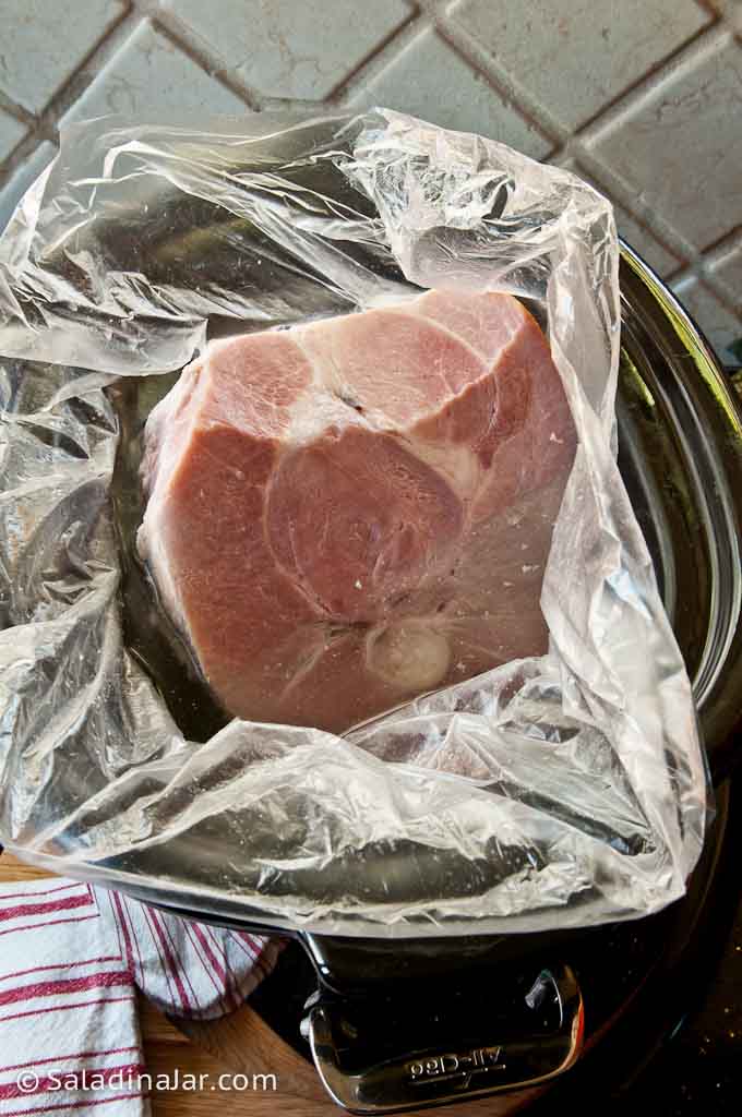 whole ham in the crock pot