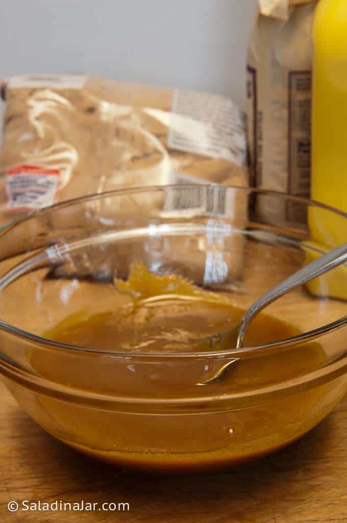 mustard and brown sugar sauce