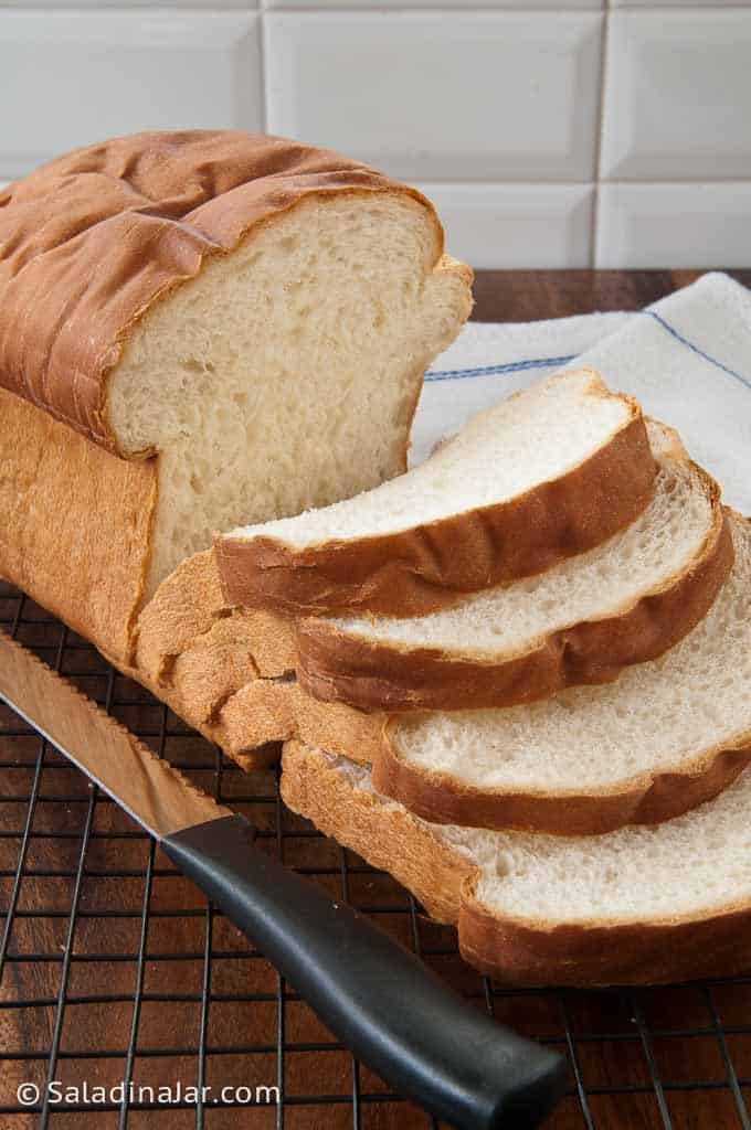 Sliced loaf of Sweet Milk Soft White Bread