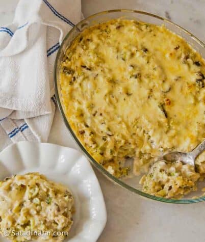 The Freshest Broccoli Casserole with Rice and Cheese: No Soup