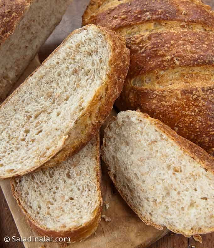 slices of Wheat Berry Bread