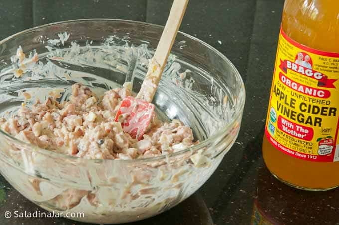 seasoning ham salad with vinegar