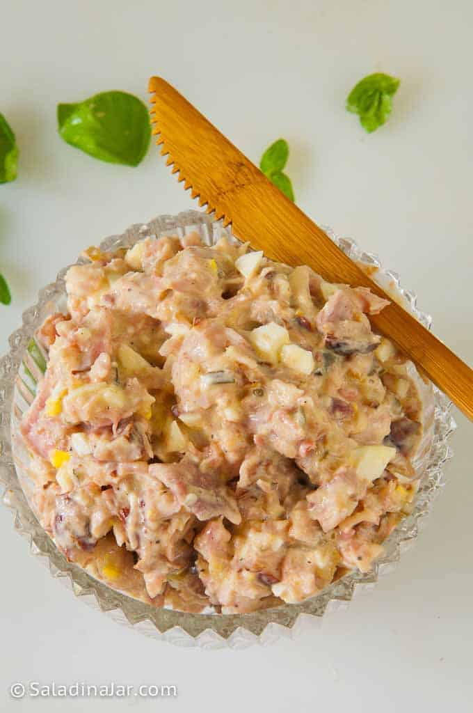 ham salad in a bowl