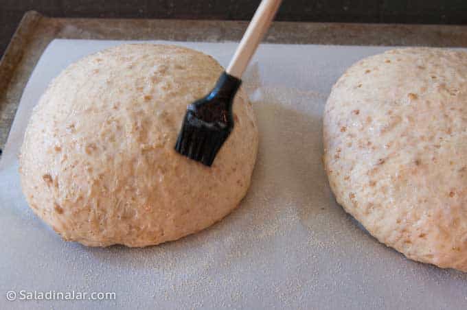 glazing loaves