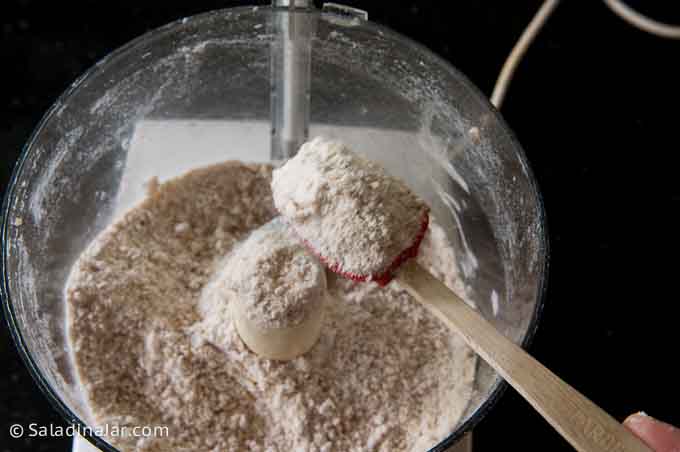 "cracking" wheat berries in a food processor