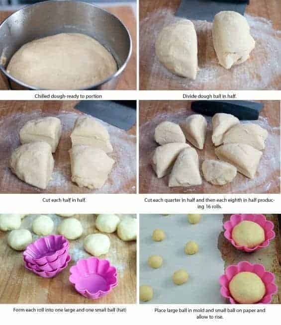 storyboard for making classic brioche rolls