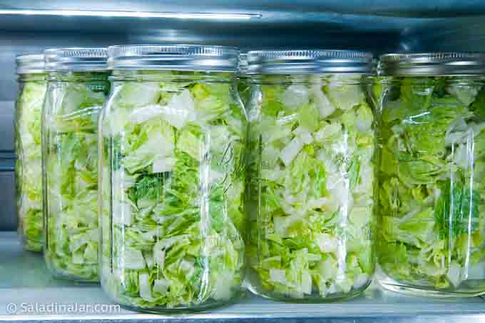 storing jars in the refrigerator