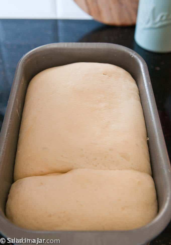 overproofed bread dough.