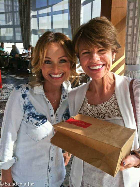 meeting Giada and holding her lemon cookies