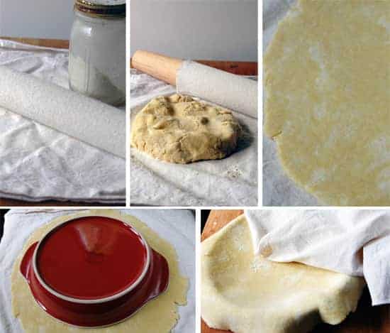 how to roll out pie dough--story board