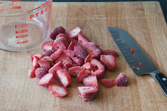 chopped frozen strawberries