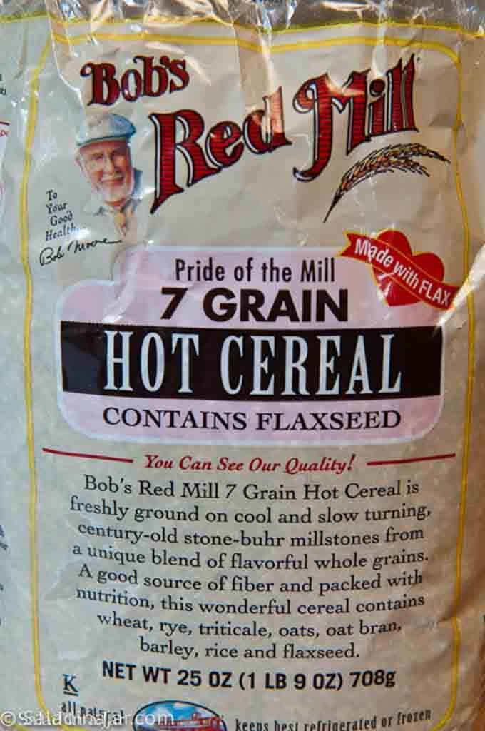 7 grain cereal from Bob's Red Mill.