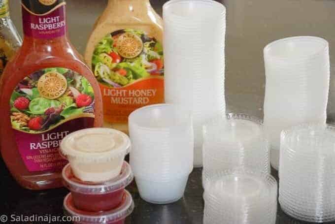 individually packaged salad dressing