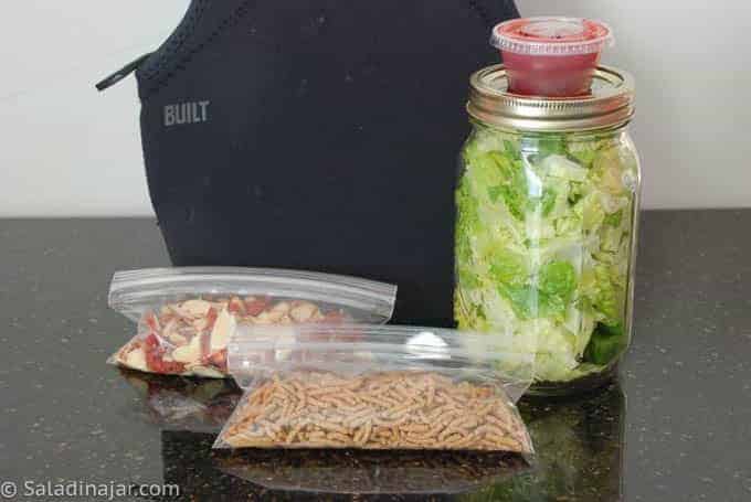 how I pack my lunch salad