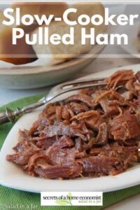 Slow Cooker Pulled Ham and Honey Mustard Sauce: Easy to Serve