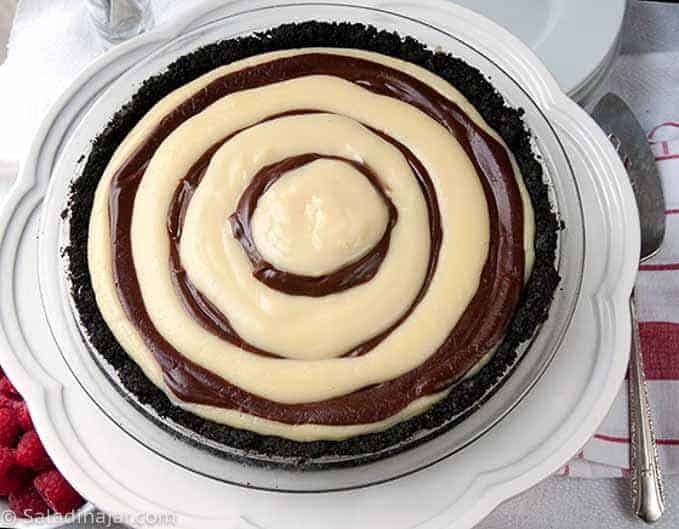 zebra pie with 7 layers.