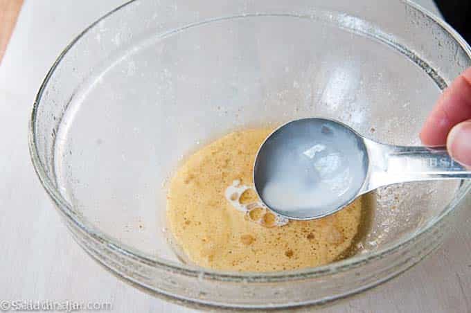 Adding milk or cream to browned butter