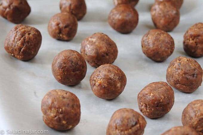 undecorated truffle balls