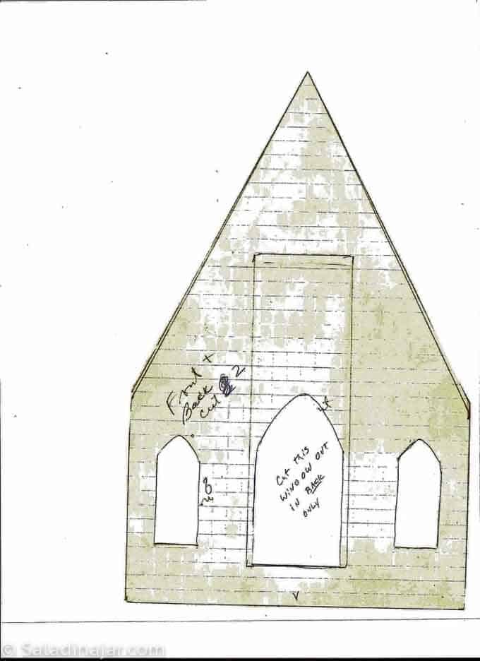 front and back of church--cut 2