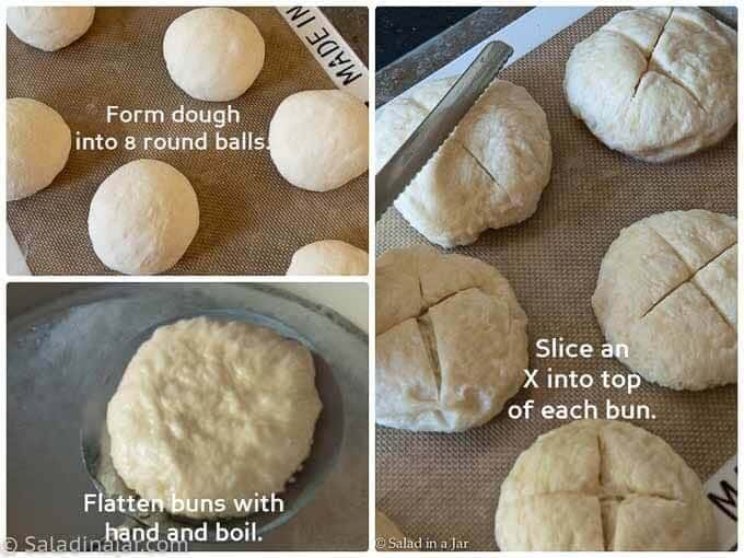 tutorial for how to shape the buns