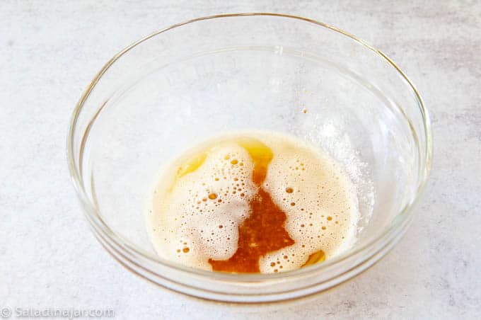 browned butter cooling in a bowl