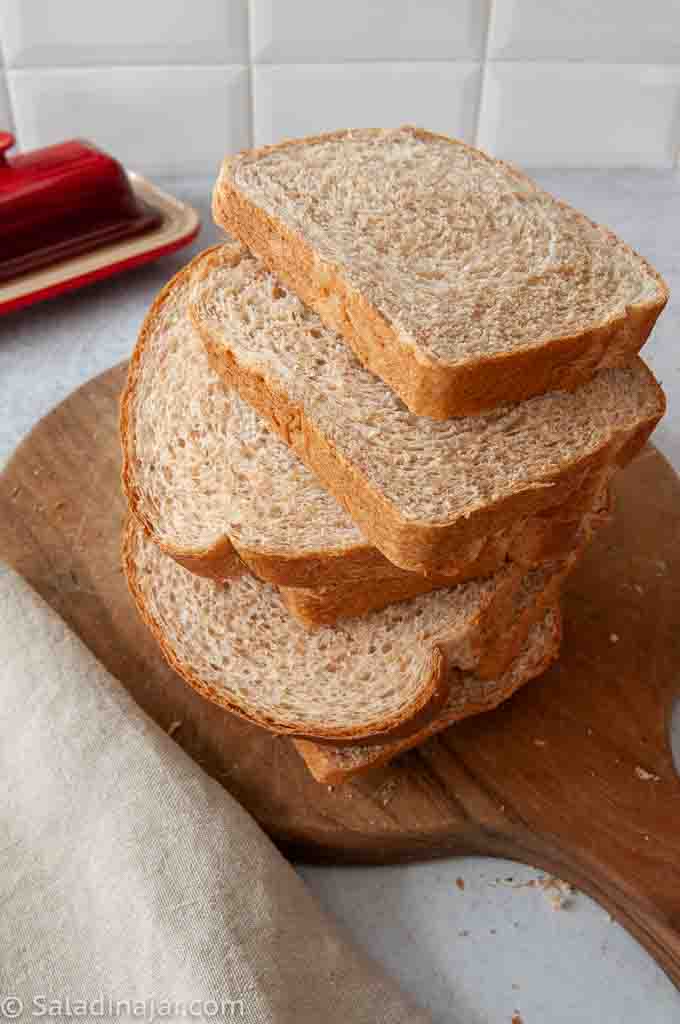 Sliced Bread Machine Wheat Bread