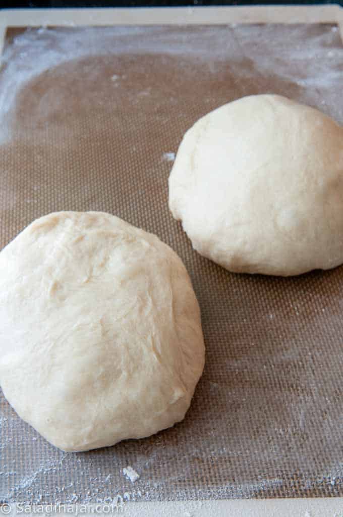 two dough balls