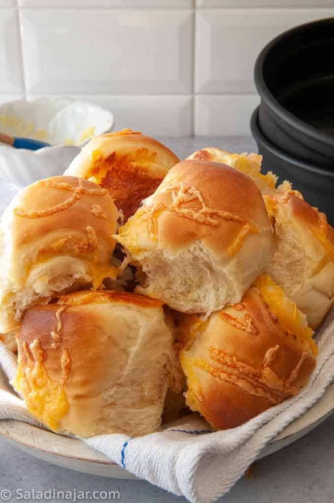 Piping hot cheese buns 