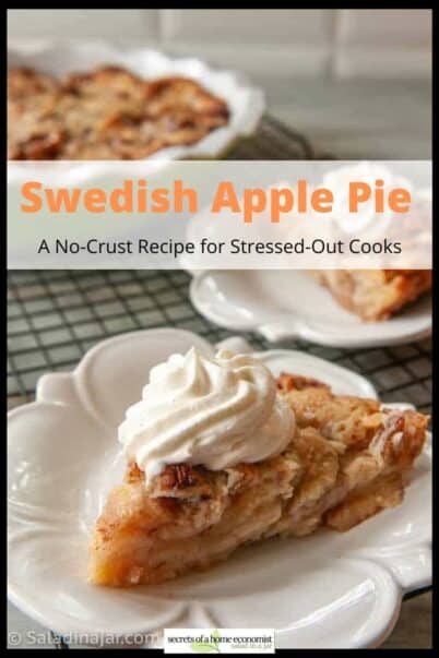 PInterest Image for Swedish Apple Pie