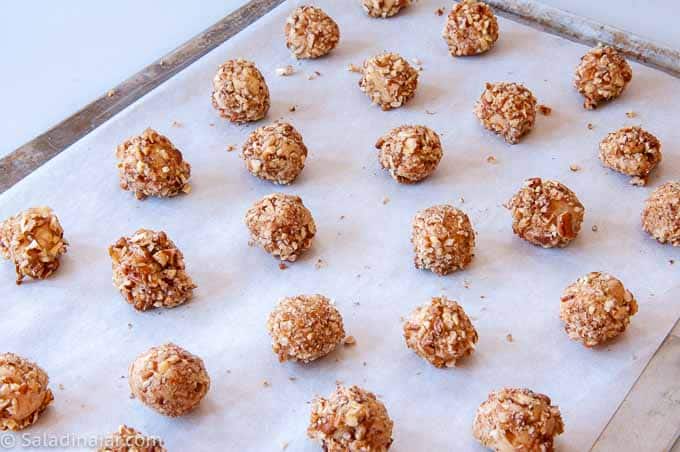 cookies on cookie sheet ready to be baked