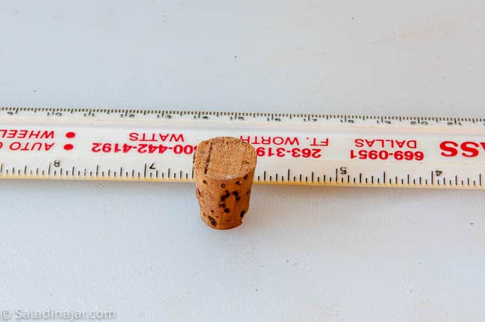 cork used to make indentation