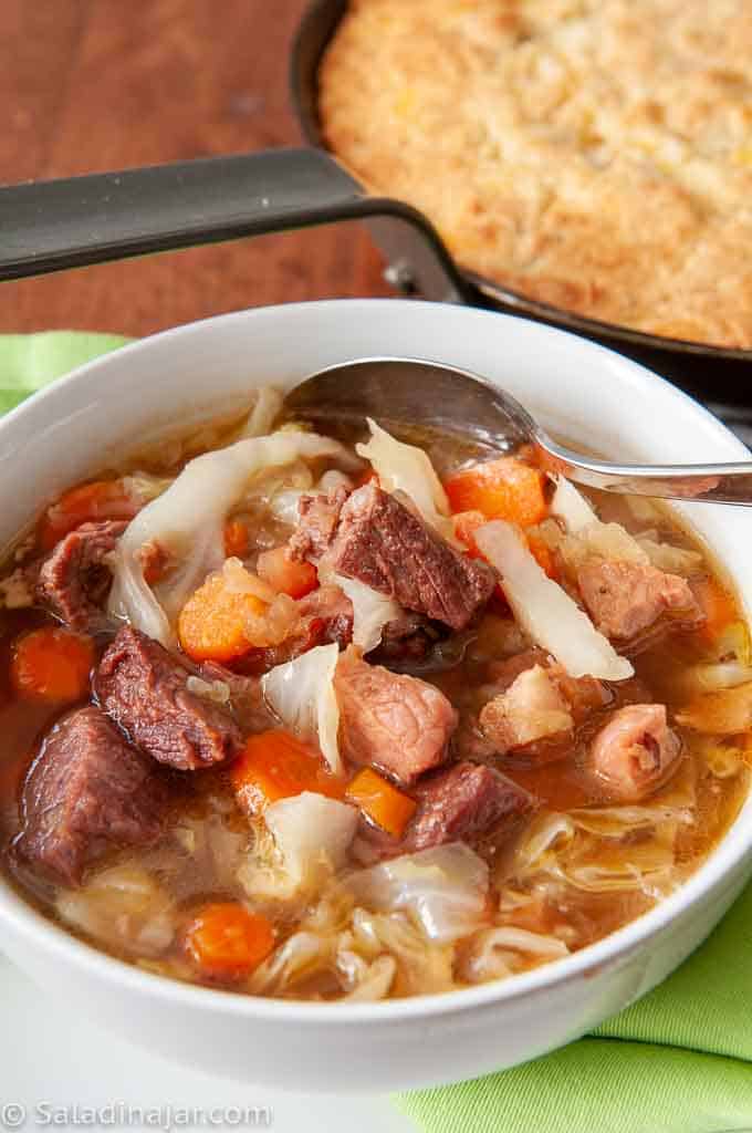 Ham Stew with Beef and Bacon: Popular with Meat Lovers