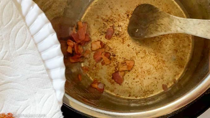 Frying bacon in an Instant Pot