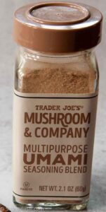mushroom and company umami seasoning blend from Trader Joes