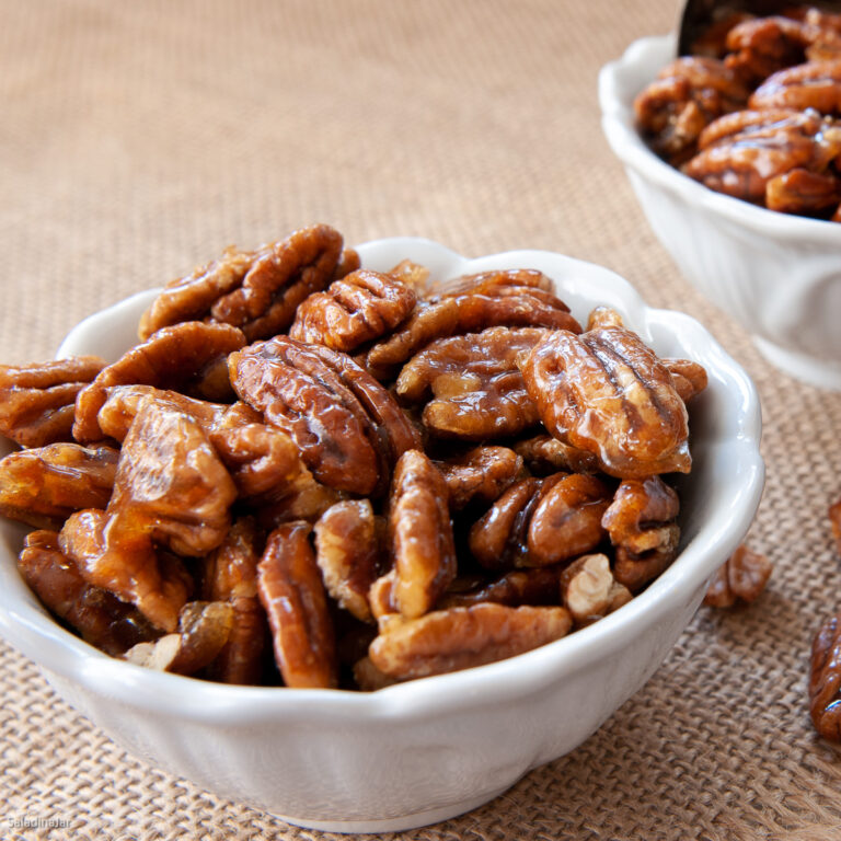Make Microwave Candied Pecans in 11 Minutes with Only 2 Ingredients
