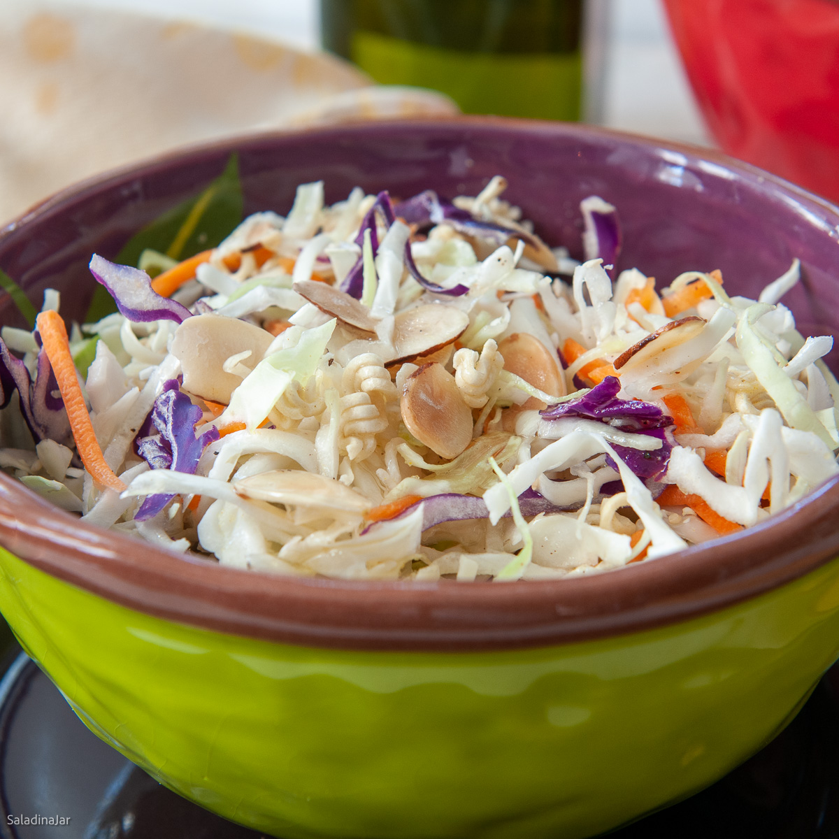 Crunchy Napa Slaw - Mountain Mama Cooks