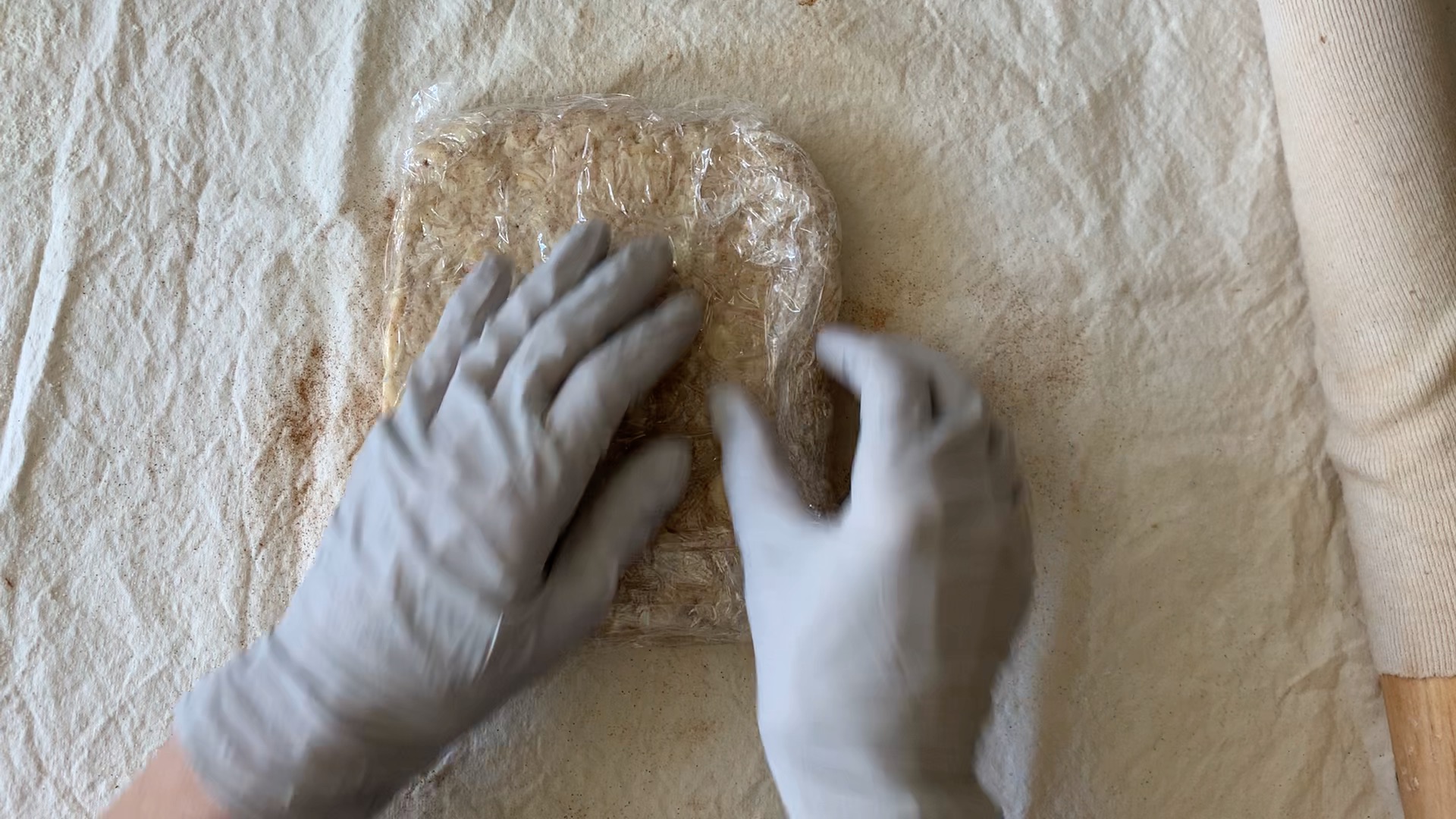 wrapping the dough before chilling