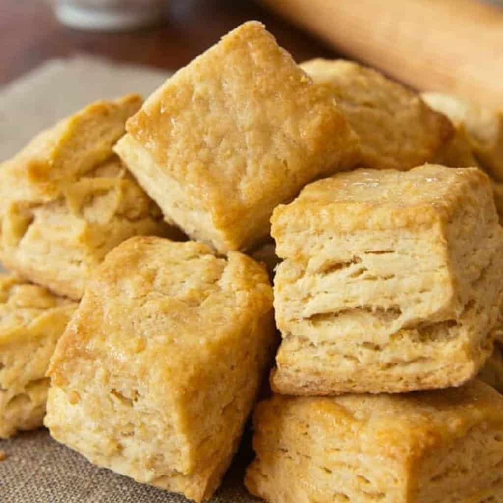 honey-butter glazed biscuits with yogurt whey