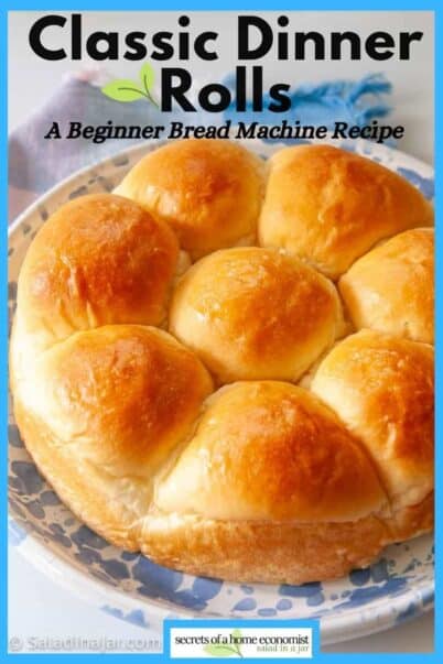 Pinterest Image for Classic Dinner Rolls