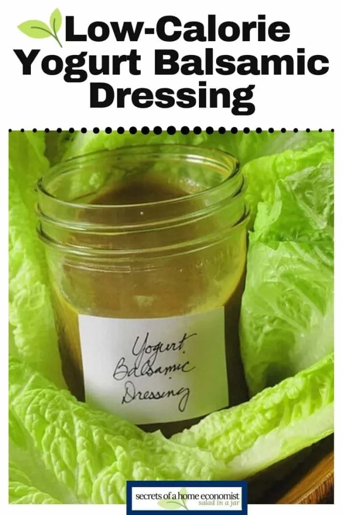 Low-Calorie Salad Dressing Recipe with Balsamic and Yogurt