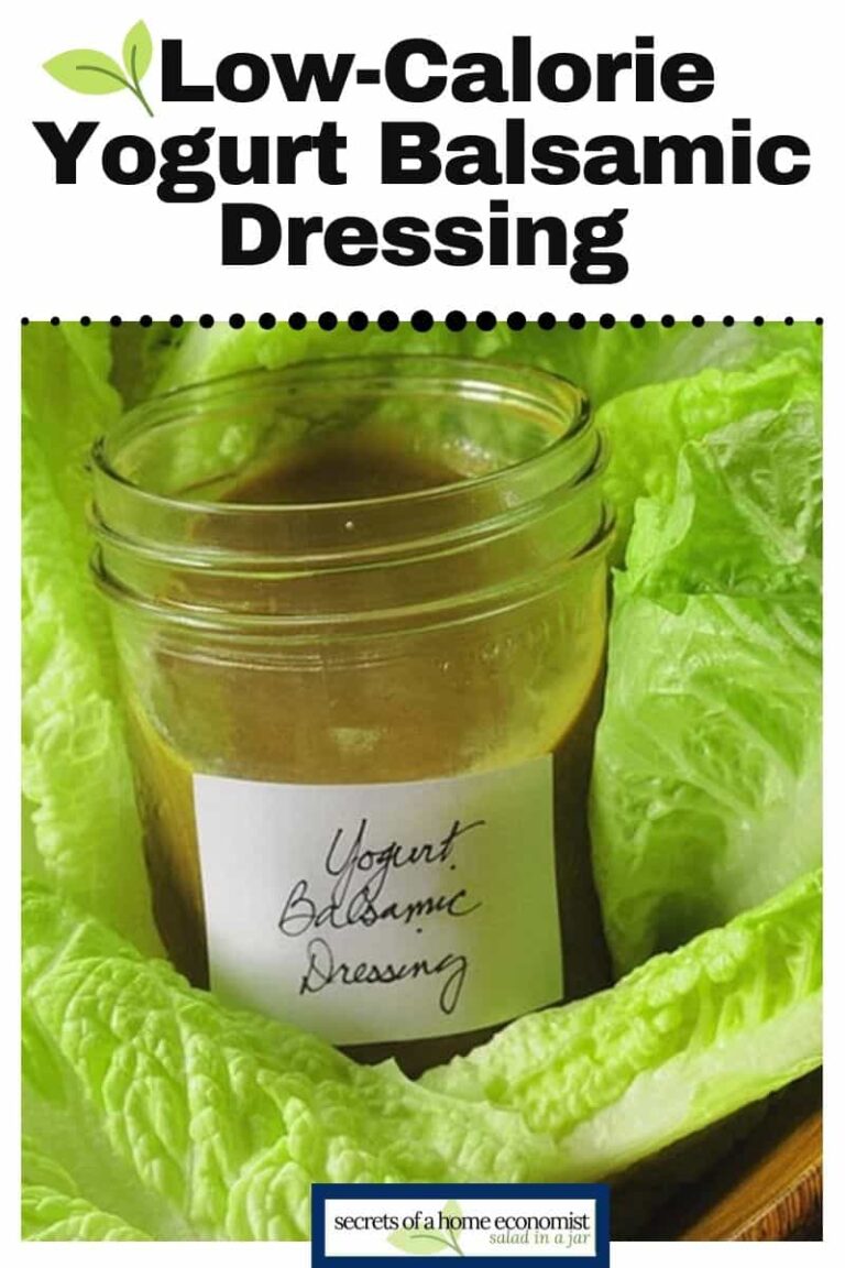 LowCalorie Salad Dressing Recipe with Balsamic and Yogurt