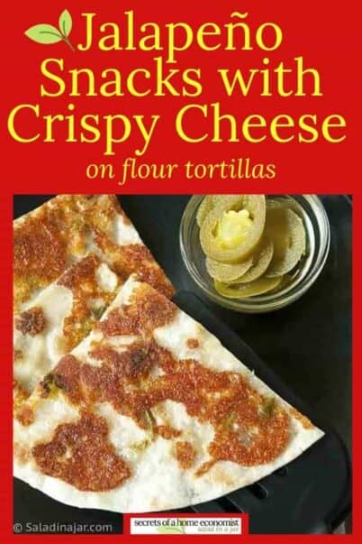 Pinterest Image for Jalapeño Snacks with Crispy Cheese