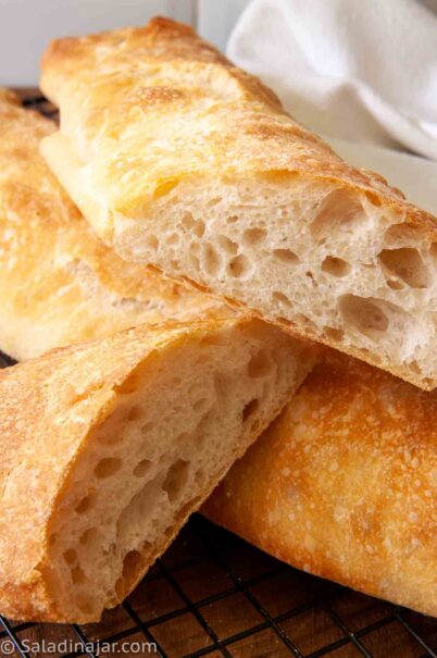 How To Make a Beautiful Ciabatta (Bread Machine) + Video