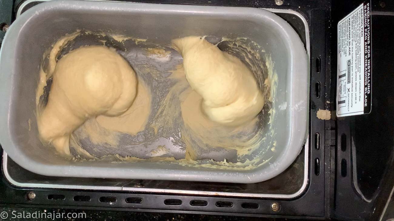 dough in machine