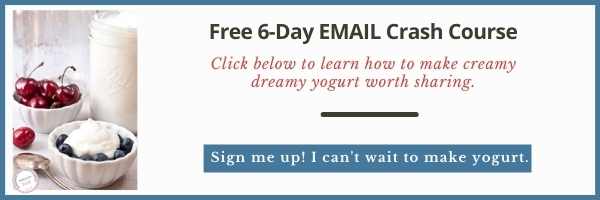 yogurt crash course signup