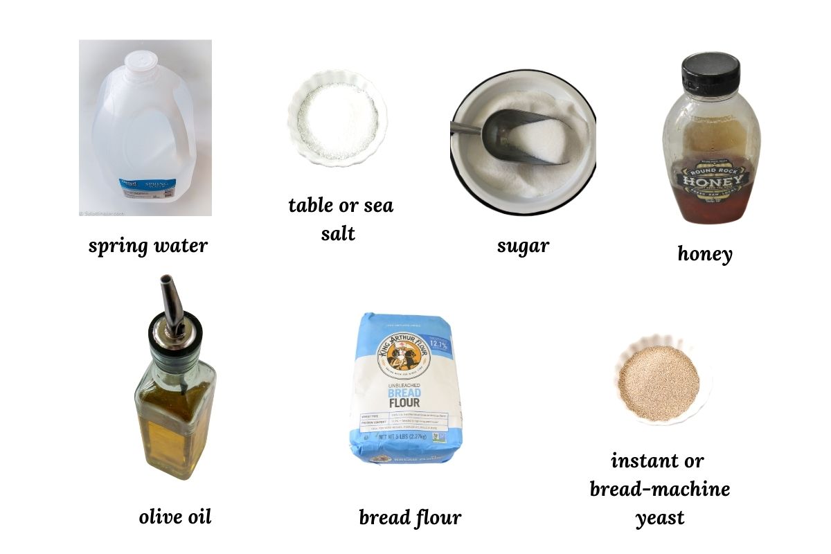 ingredients for bread machine pizza dough