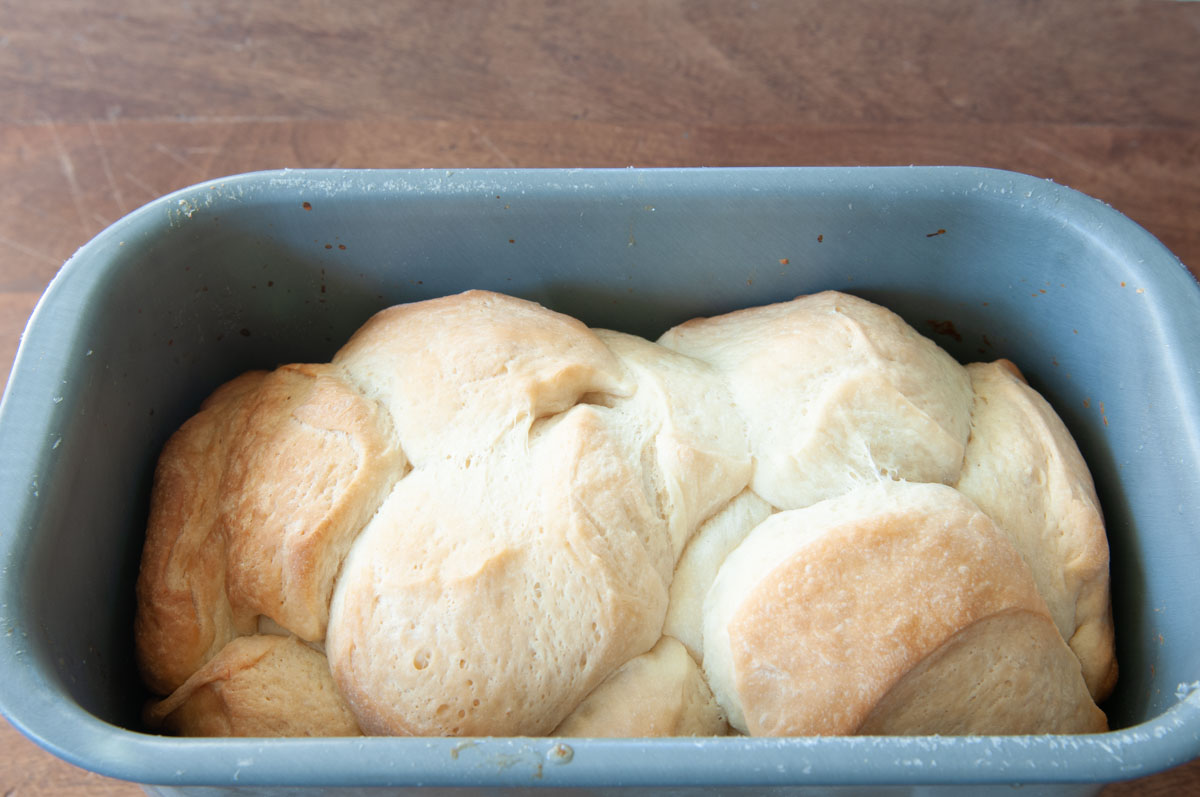 monkey bread baked inside the mahine